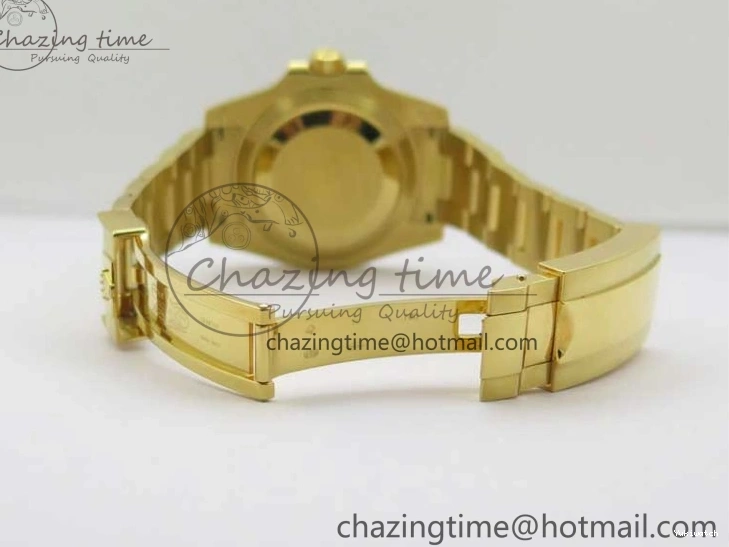 LN A2836 YG Dial Best Edition Wrapped Wrapped Bracelet Submariner Black 116618 D1F YG on 0207